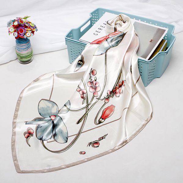 2019 fashion head scarf for women floral print silk satin hijab scarfs female 90*90cm square shawls kerchief scarves for ladies t200910, Blue;gray
2019 fashion head scarf for women floral print silk satin hijab scarfs female 90*90cm square shawls kerchief scarves for ladies t200910, Blue;gray