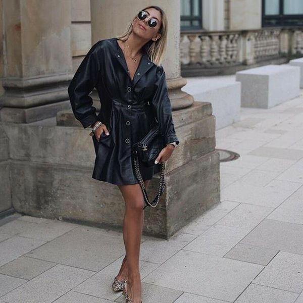 women's faux leather jacket flight coat button biker punk casual outerwear ladies clothes autumn winter fashion new 2020, Black;brown
women's faux leather jacket flight coat button biker punk casual outerwear ladies clothes autumn winter fashion new 2020, Black;brown