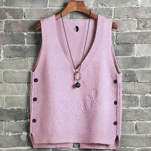 women's vests women spring knitted vest waistcoat side buttons casual knitting sleeveless female short pullover plus size, Black;white
women's vests women spring knitted vest waistcoat side buttons casual knitting sleeveless female short pullover plus size, Black;white
