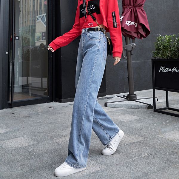 Upscale Women Jeans High Waist Loose Wide Leg Pants Ladies Long Pants Denim Trousers Full-length Sashes Fashion BLUE 100%Cotton
Upscale Women Jeans High Waist Loose Wide Leg Pants Ladies Long Pants Denim Trousers Full-length Sashes Fashion BLUE 100%Cotton