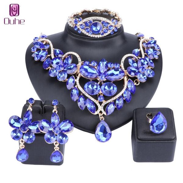 luxury crystal rhinestone flower necklace bracelet earrings ring set for women wedding bridal jewelry sets 5 colors, Silver
luxury crystal rhinestone flower necklace bracelet earrings ring set for women wedding bridal jewelry sets 5 colors, Silver