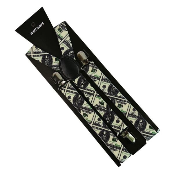 suspenders 2.5cm/1inch wide dollar pattern printing suspender 3 clip y-back clip-on elastic braces for men women, Black;white
suspenders 2.5cm/1inch wide dollar pattern printing suspender 3 clip y-back clip-on elastic braces for men women, Black;white