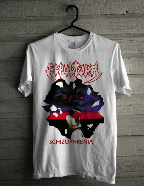 sepultura schizophrenia new white t shirt slayer soulfly sodom pantera kreator