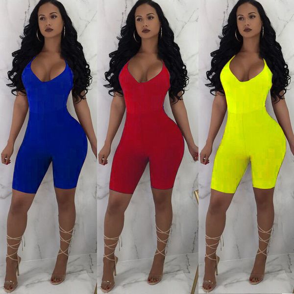 women's jumpsuits & rompers halter skinny summer womens jumpsuit fashion v neck sleeveless women sport casual playsuit solid, Black;white
women's jumpsuits & rompers halter skinny summer womens jumpsuit fashion v neck sleeveless women sport casual playsuit solid, Black;white