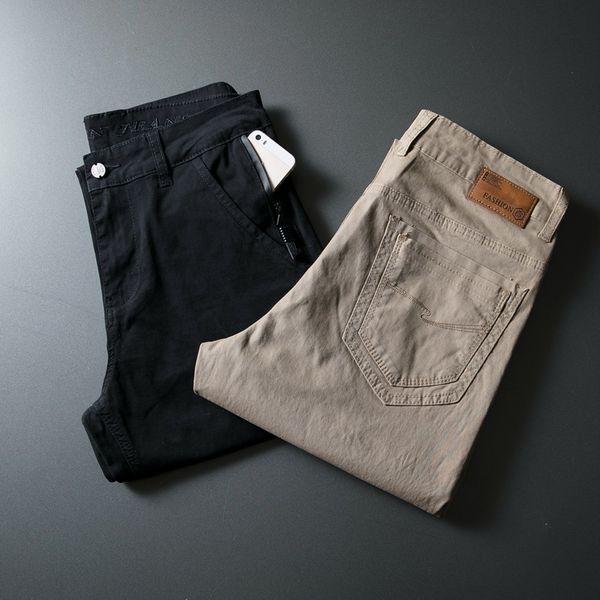 men's pants autumn winter business cotton casual long male elastic straight khaki formal trousers men plus big size 28-40,p332, Black
men's pants autumn winter business cotton casual long male elastic straight khaki formal trousers men plus big size 28-40,p332, Black