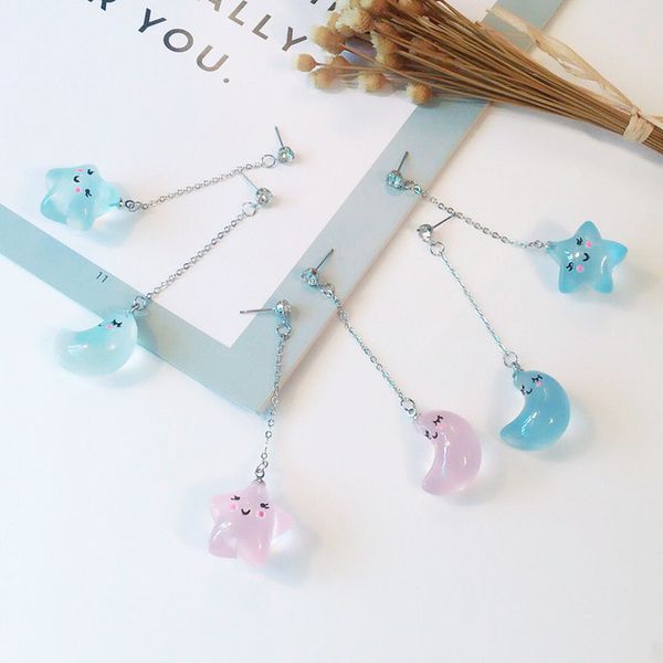 new design cute resin moon star flaky clouds light bulb shaped smile dangle earrings for women girls ear jewelry gifts, Silver
new design cute resin moon star flaky clouds light bulb shaped smile dangle earrings for women girls ear jewelry gifts, Silver