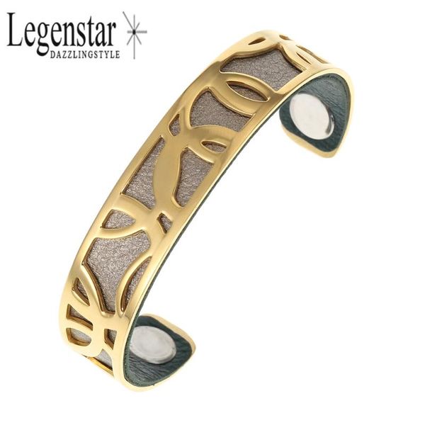 legenstar leather gold hoop cluster for women stainless steel bracelets bijoux manchette cuff bangles pulseiras, Black
legenstar leather gold hoop cluster for women stainless steel bracelets bijoux manchette cuff bangles pulseiras, Black