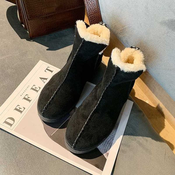 winter women boots new style plus velvet thickened female snow boots bottom flat warm women snow u11-13, Black
winter women boots new style plus velvet thickened female snow boots bottom flat warm women snow u11-13, Black
