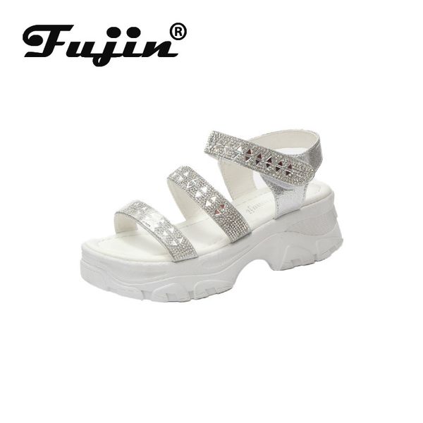 dress shoes fujin platform sandals women's summer 2021 style crystal slides fashion thick bottom causal breathable women, Black
dress shoes fujin platform sandals women's summer 2021 style crystal slides fashion thick bottom causal breathable women, Black