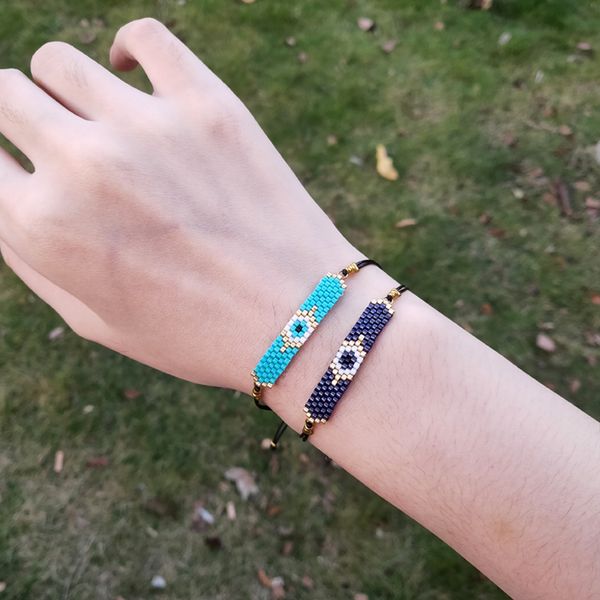 fairywoo miyuki bracelet turkish eye bracelet women accessories wholesale bead antique women handmade freindship gift, Golden;silver 
fairywoo miyuki bracelet turkish eye bracelet women accessories wholesale bead antique women handmade freindship gift, Golden;silver