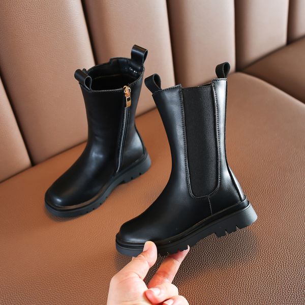 autumn and winter girls casual boots princess black leather boots children shoes little girl, Black;grey
autumn and winter girls casual boots princess black leather boots children shoes little girl, Black;grey