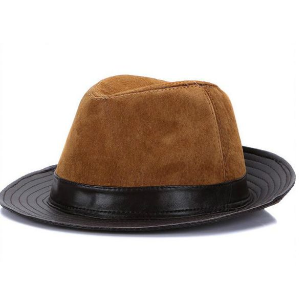 wide brim hats men's genuine leather hat male fashion fedoras cap panama 3 colors year gift b-7148, Blue;gray
wide brim hats men's genuine leather hat male fashion fedoras cap panama 3 colors year gift b-7148, Blue;gray