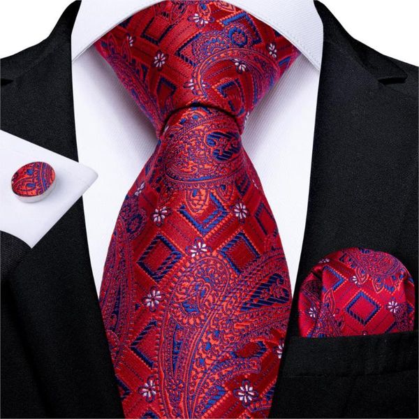 new design men tie red blue paisley silk wedding tie for men hanky cufflinks gift set dibangu fashion business party mj-7350, Black;gray
new design men tie red blue paisley silk wedding tie for men hanky cufflinks gift set dibangu fashion business party mj-7350, Black;gray