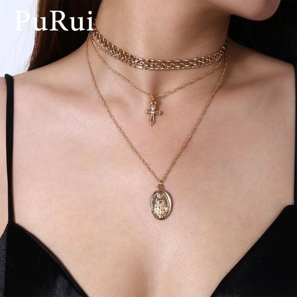 chokers goth cross pendant necklace punk hip hop layered chain choker statement clavicle for women fashion jewelry, Golden;silver
chokers goth cross pendant necklace punk hip hop layered chain choker statement clavicle for women fashion jewelry, Golden;silver