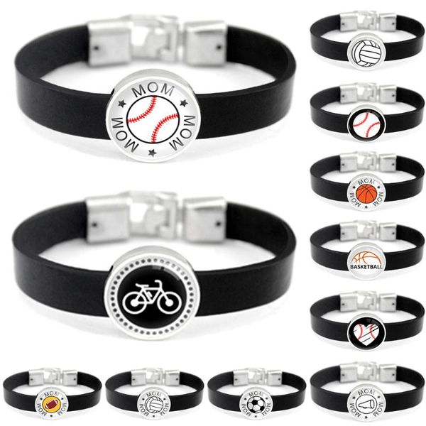 charm bracelets baseball basketball soccer football volleyball cheer mom dad sport leather women men jewelry gift wholesale, Golden;silver
charm bracelets baseball basketball soccer football volleyball cheer mom dad sport leather women men jewelry gift wholesale, Golden;silver