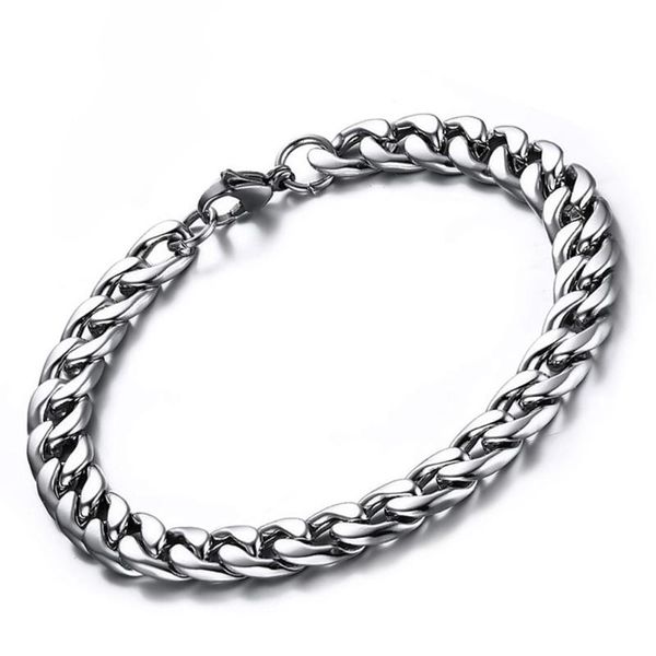 link, chain stainless steel smooth flat bracelet wristband men women male female hip hop punk fashion jewelry gift wholesale, Black
link, chain stainless steel smooth flat bracelet wristband men women male female hip hop punk fashion jewelry gift wholesale, Black