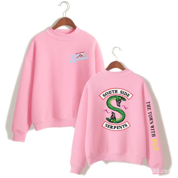 riverdale south side serpents pink capless hoodies sweatshirts men women revenge hoodie cotton long sleeve casual clothing, Black
riverdale south side serpents pink capless hoodies sweatshirts men women revenge hoodie cotton long sleeve casual clothing, Black