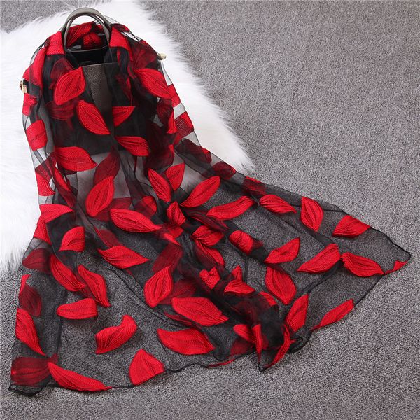 2020 fashion silk women scarf shawls and wraps thin leaves embroidery hijab beach scarves solid foulard, Blue;gray
2020 fashion silk women scarf shawls and wraps thin leaves embroidery hijab beach scarves solid foulard, Blue;gray