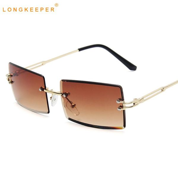 sunglasses fashion rimless women 2021 trendy small rectangle sun glasses summer traveling style uv400 gold brown shades for men, White;black
sunglasses fashion rimless women 2021 trendy small rectangle sun glasses summer traveling style uv400 gold brown shades for men, White;black