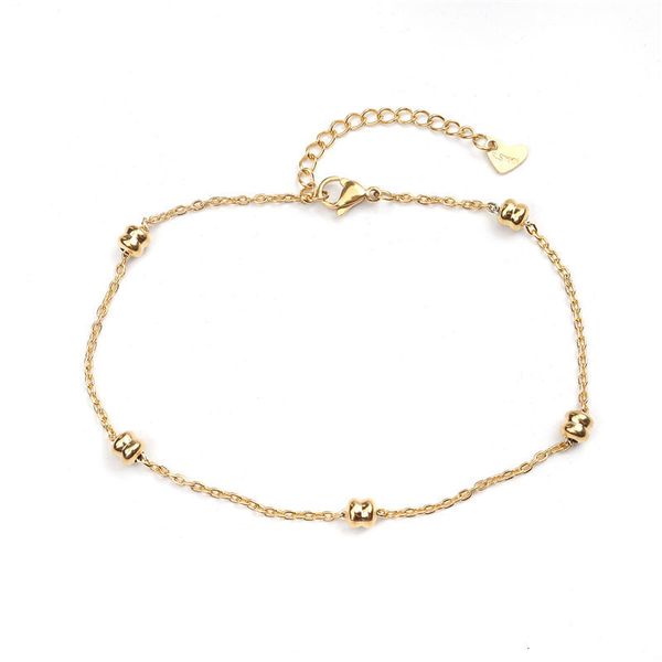 fashion stainless steel anklet simple gold on foot ankle bracelets for women men leg chain jewelry gift 23.5cm - 22cm long 1 pc, Silver
fashion stainless steel anklet simple gold on foot ankle bracelets for women men leg chain jewelry gift 23.5cm - 22cm long 1 pc, Silver