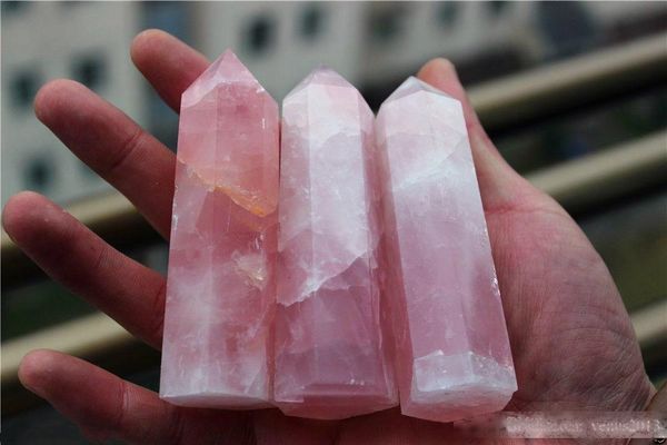 80-100mm 100% natural rock pink rose quartz crystal point healing
80-100mm 100% natural rock pink rose quartz crystal point healing