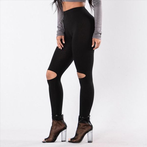 women leggings solid high waist elasticity hole leggings gym active ripped pants sportleggings vrouwen tayt kadin wd4, Black
women leggings solid high waist elasticity hole leggings gym active ripped pants sportleggings vrouwen tayt kadin wd4, Black