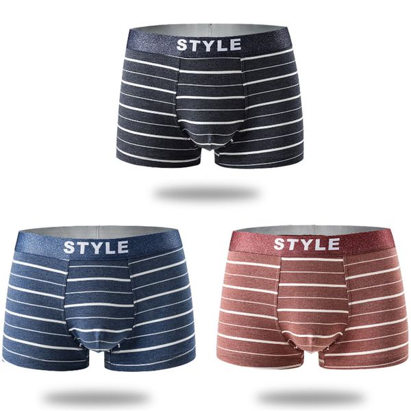discount new men's four-cornered breathable pants striped mid-waist flexible cotton large u-convex space underpant, Black;white
discount new men's four-cornered breathable pants striped mid-waist flexible cotton large u-convex space underpant, Black;white