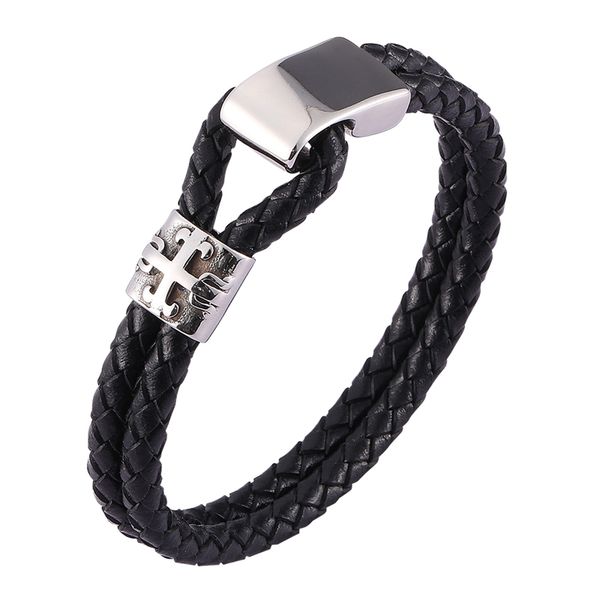 charm bracelets trendy bracelet men double layer leather bangles magnetic-clasp genuine braided fashion jewelry gift bb0502, Golden;silver
charm bracelets trendy bracelet men double layer leather bangles magnetic-clasp genuine braided fashion jewelry gift bb0502, Golden;silver