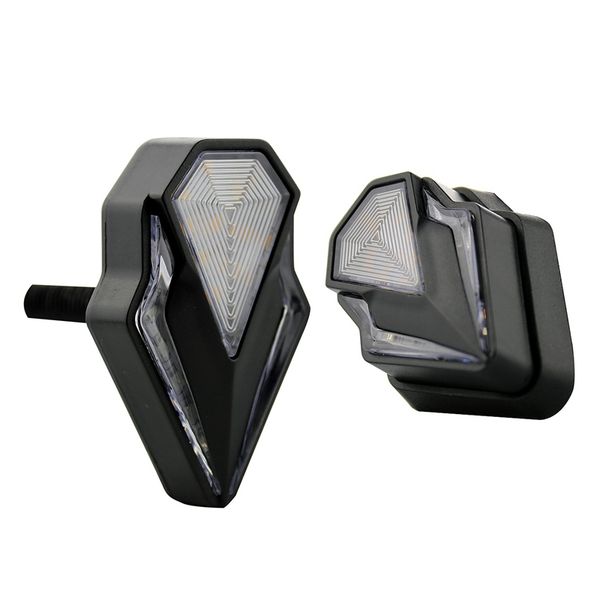 2pcs modified universal motorcycle turn signal diamond-shaped dual-light led corner light semaphore(yellow + white)
2pcs modified universal motorcycle turn signal diamond-shaped dual-light led corner light semaphore(yellow + white)