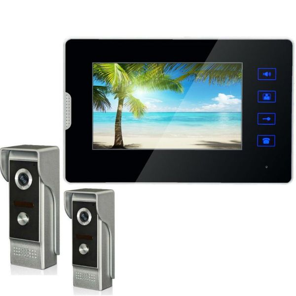 video door phones 7" wired smart phone doorbell intercom system 700tvl line camera durable rainproof cover
video door phones 7" wired smart phone doorbell intercom system 700tvl line camera durable rainproof cover