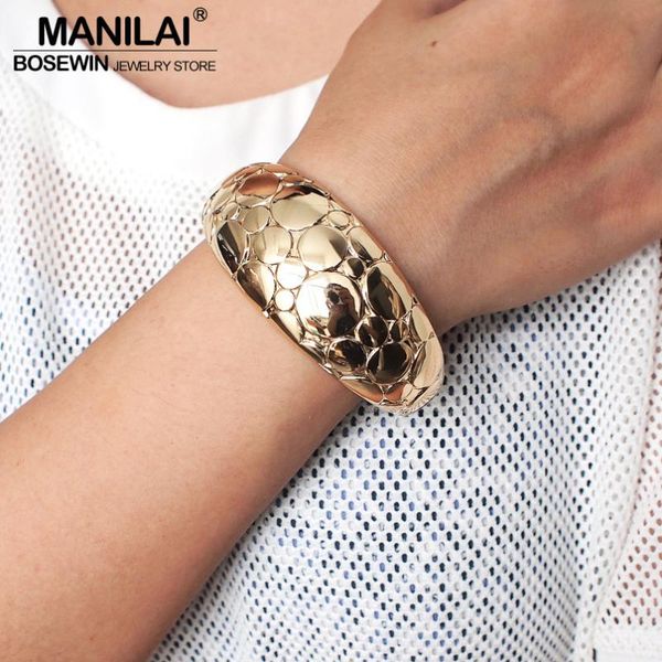 manilai punk rough surface alloy big bangles trend golden sillver color statement cuff bracelets for women jewelry accessories, Black
manilai punk rough surface alloy big bangles trend golden sillver color statement cuff bracelets for women jewelry accessories, Black