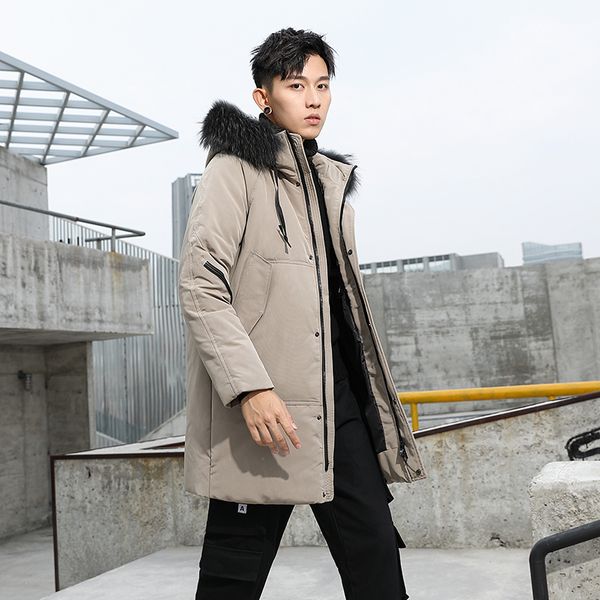 2020 e-commerce b247 winter new hong kong style hooded jacket mid-length large fur collar down jacket for men 925-p245, Black
2020 e-commerce b247 winter new hong kong style hooded jacket mid-length large fur collar down jacket for men 925-p245, Black