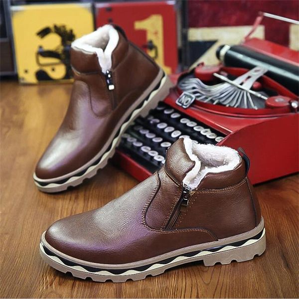 2020 winter new casual korean trend students comfortable warm plus velvet waterproof non-slip men's snow boots, Black
2020 winter new casual korean trend students comfortable warm plus velvet waterproof non-slip men's snow boots, Black