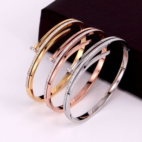 personality women bracelets bangle for women three-layer full cubic zirconia trendy female stainless steel jewelry, Black
personality women bracelets bangle for women three-layer full cubic zirconia trendy female stainless steel jewelry, Black