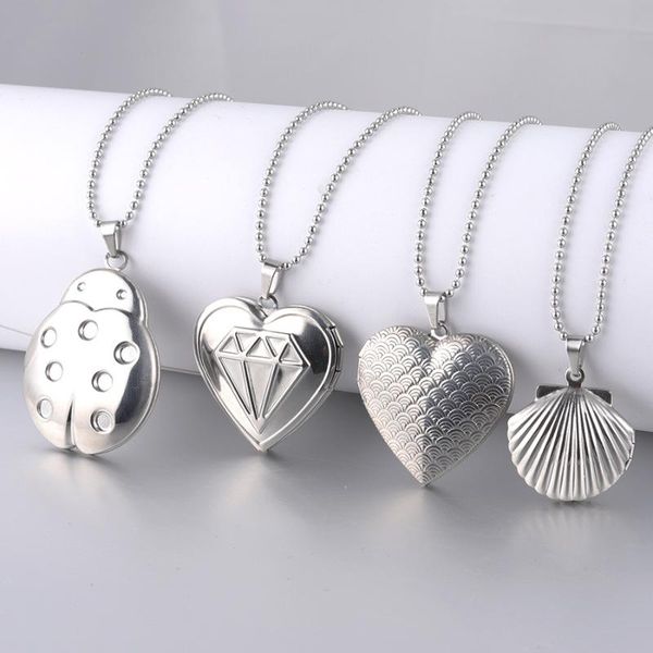 chains stainless steel po locket necklace animal frame shell oval love heart lover gift memory jewelry 10style, Silver
chains stainless steel po locket necklace animal frame shell oval love heart lover gift memory jewelry 10style, Silver