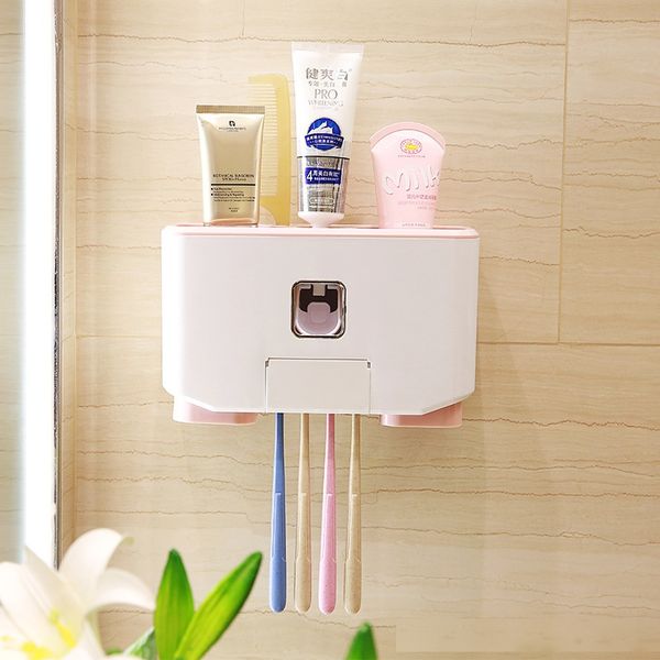 automatic toothpaste dispenser toothbrush holder bathroom products nail-wall mount rack bath set toothpaste squeezers t200506
automatic toothpaste dispenser toothbrush holder bathroom products nail-wall mount rack bath set toothpaste squeezers t200506