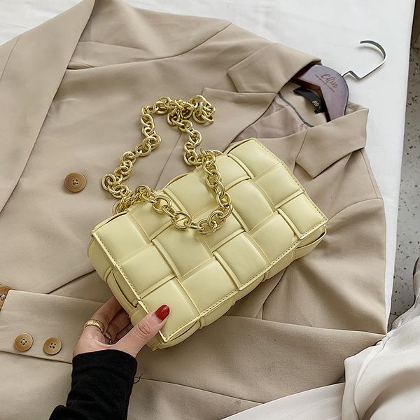 

2020 New Fashion Lattice Handbag High Quality Flip Chain Women Leather Handbag Women Shoulder Messenger Bag Fashion Women bag