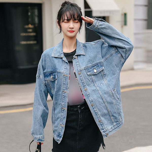 girl casual denim jacket female loose short 2020 autumn new korean version bf style pocket autumn outwear jackets coats, Black;brown
girl casual denim jacket female loose short 2020 autumn new korean version bf style pocket autumn outwear jackets coats, Black;brown