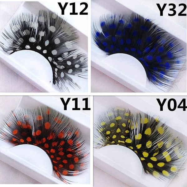 1 pair spotted colored feathers false eyelashes halloween show masquerade stage p studio exaggerated selection of eyelashes
1 pair spotted colored feathers false eyelashes halloween show masquerade stage p studio exaggerated selection of eyelashes