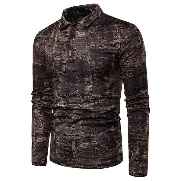 fashion 3d digital print mens long sleeve polos casual males clothing mulit holes panelled mens designer polos, White;black
fashion 3d digital print mens long sleeve polos casual males clothing mulit holes panelled mens designer polos, White;black
