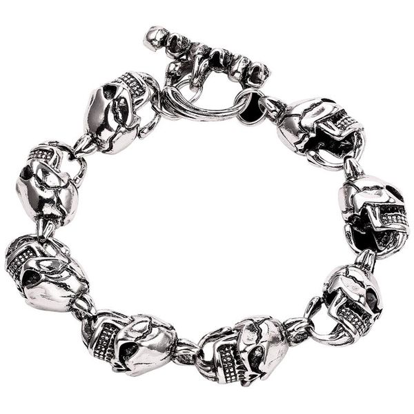 link, chain gothic skull charm bracelet men's bangle wholesale male pulsera handmade wristband bijoux jewelry fashion gift, Black
link, chain gothic skull charm bracelet men's bangle wholesale male pulsera handmade wristband bijoux jewelry fashion gift, Black