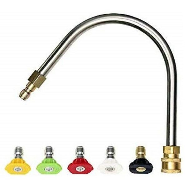 1* u-shaped extension rod 1/4 inch quick connector pressure washer gutter cleaner attachment with 5 nozzle 
1* u-shaped extension rod 1/4 inch quick connector pressure washer gutter cleaner attachment with 5 nozzle