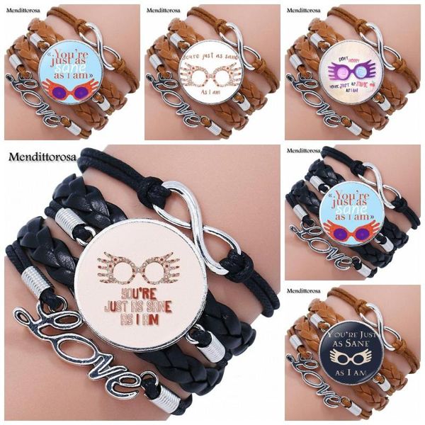 ej glaze glass cabochon multilayer black/brown leather bracelet bangle for women party gift you're just as sane as i am, Golden;silver
ej glaze glass cabochon multilayer black/brown leather bracelet bangle for women party gift you're just as sane as i am, Golden;silver