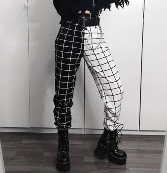 gothic black white checkerboard print sweatpants women 2020 stretch high waist loose streetwear harajuku jogger pants
gothic black white checkerboard print sweatpants women 2020 stretch high waist loose streetwear harajuku jogger pants