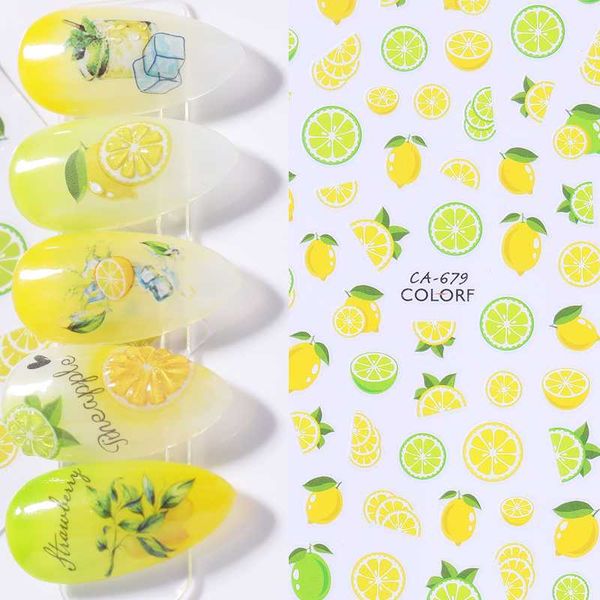 1 sheet summer fruits pattern 3d nail sticker flower watermelon lemon nail decals diy art design wraps decorarion, Black
1 sheet summer fruits pattern 3d nail sticker flower watermelon lemon nail decals diy art design wraps decorarion, Black
