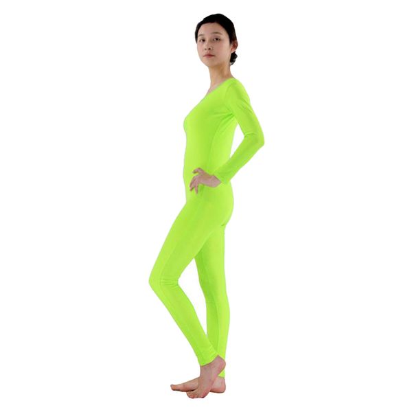 women's stretch spandex bodysuit full body unitard dance costume, White;black
women's stretch spandex bodysuit full body unitard dance costume, White;black
