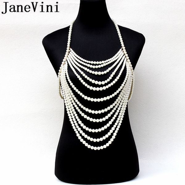 janevini bohemian imitation pearls women necklaces beach wedding bride shoulder chain handmade prom bridal party jewelry chains, Silver
janevini bohemian imitation pearls women necklaces beach wedding bride shoulder chain handmade prom bridal party jewelry chains, Silver