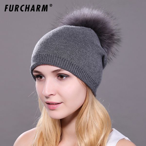women's winter hats wool knitted cap with real raccoon fur pompoms female causal bonnet hat warm ski hats for women, Blue;gray
women's winter hats wool knitted cap with real raccoon fur pompoms female causal bonnet hat warm ski hats for women, Blue;gray