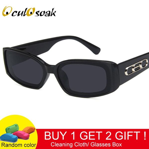 sunglasses small rectangle women 2021 brand design vintage sun glasses for men eyewear uv400 oculos gafas de sol with box, White;black
sunglasses small rectangle women 2021 brand design vintage sun glasses for men eyewear uv400 oculos gafas de sol with box, White;black
