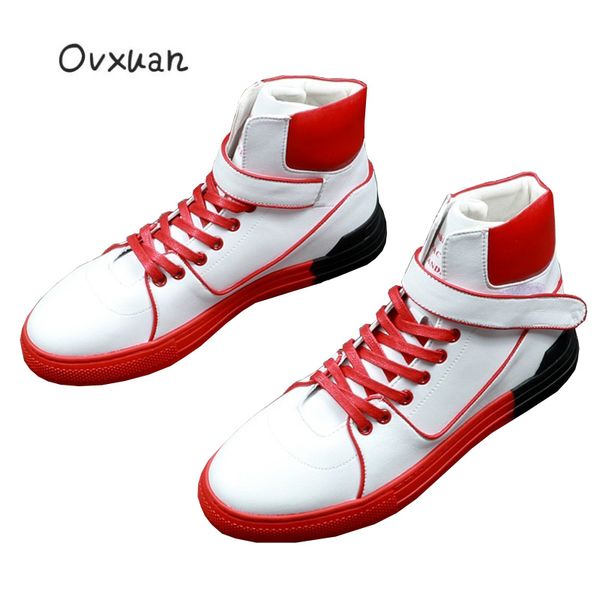 ovxuan спорт boots мужчины handmade красного черное сращивание high top голеностопных кроссовки мужчины обувь fashion party платье обуви, Black
ovxuan спорт boots мужчины handmade красного черное сращивание high top голеностопных кроссовки мужчины обувь fashion party платье обуви, Black